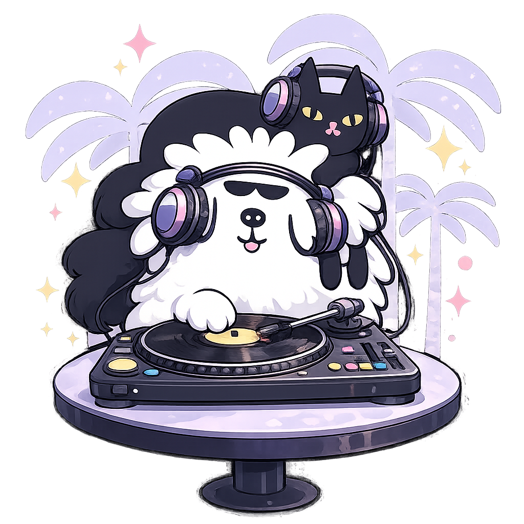 Pawty Animals cat and dog illustration